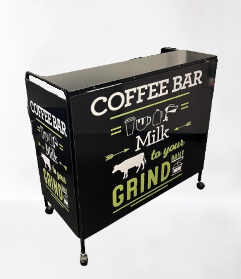 Fold-Up Mobile Coffee Bar - Cold-Sell Systems
