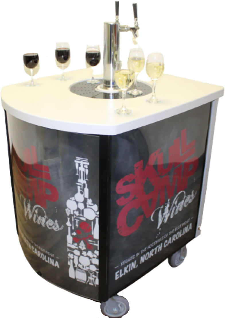 Non-Electric Mobile Full Wine Cart